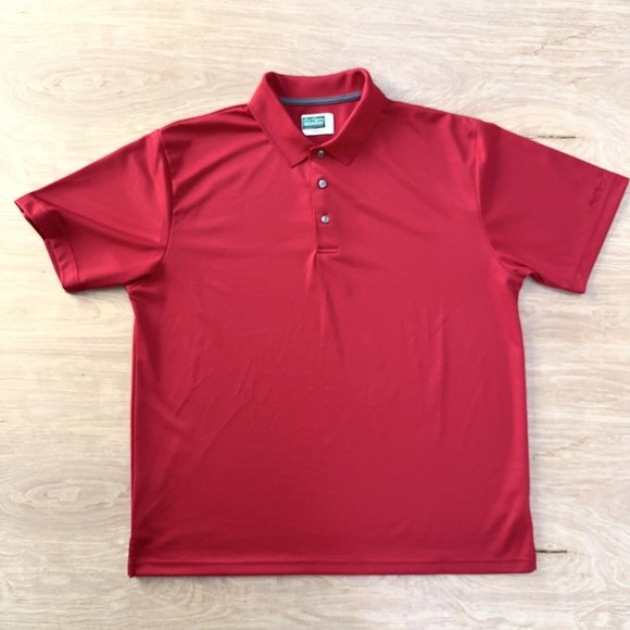 Ben Hogan Polo Shirt Men's XL Golf Performance Power Air Polyester Collared Red - Picture 1 of 13
